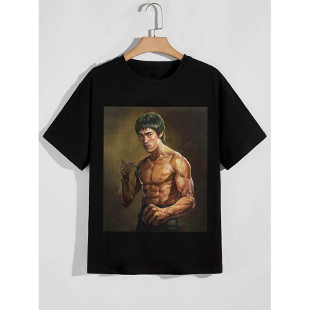 Tricou Bruce Lee art bumbac